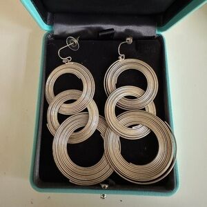 FREE WITH PURCHASE Silver Hoops Layered Earrings